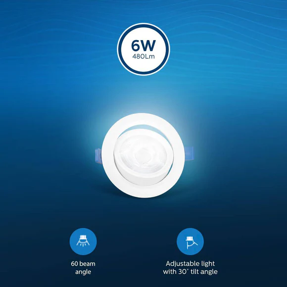 Philips Bright Spot Adjustable Tilt LED Spot Light - Image 3