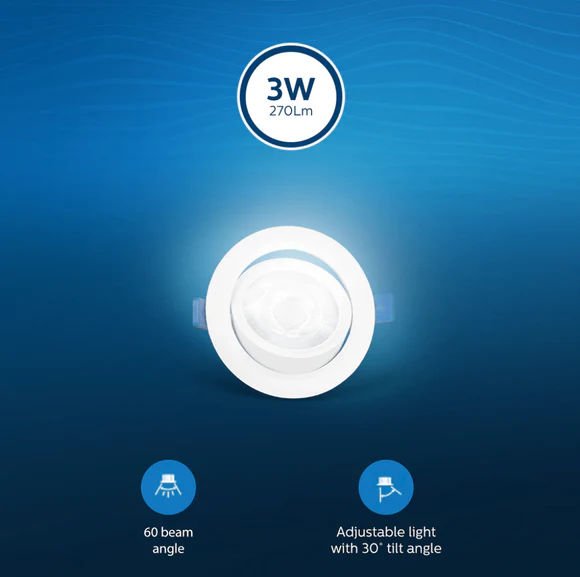 Philips Bright Spot Adjustable Tilt LED Spot Light - Image 4